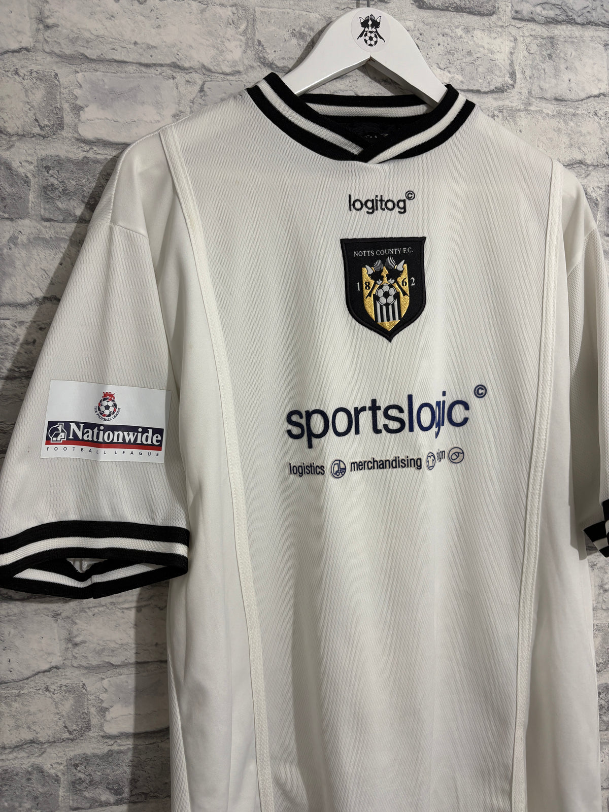 Notts County Away Shirt 2000 / 2001 Large STALLARD
