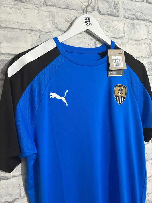 Notts County Puma Training T Shirt Blue Medium (New)