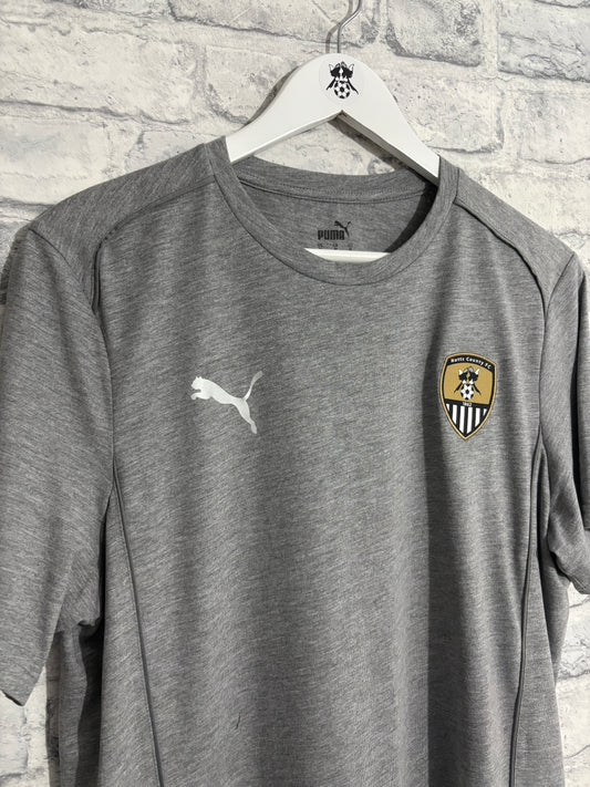Notts County Puma Training T Shirt Grey Medium