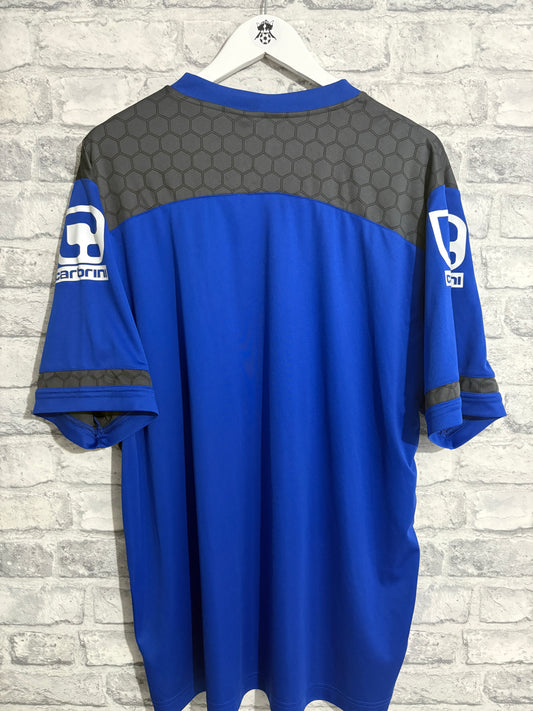 Notts County Carbrini Training T Shirt Blue 3XL