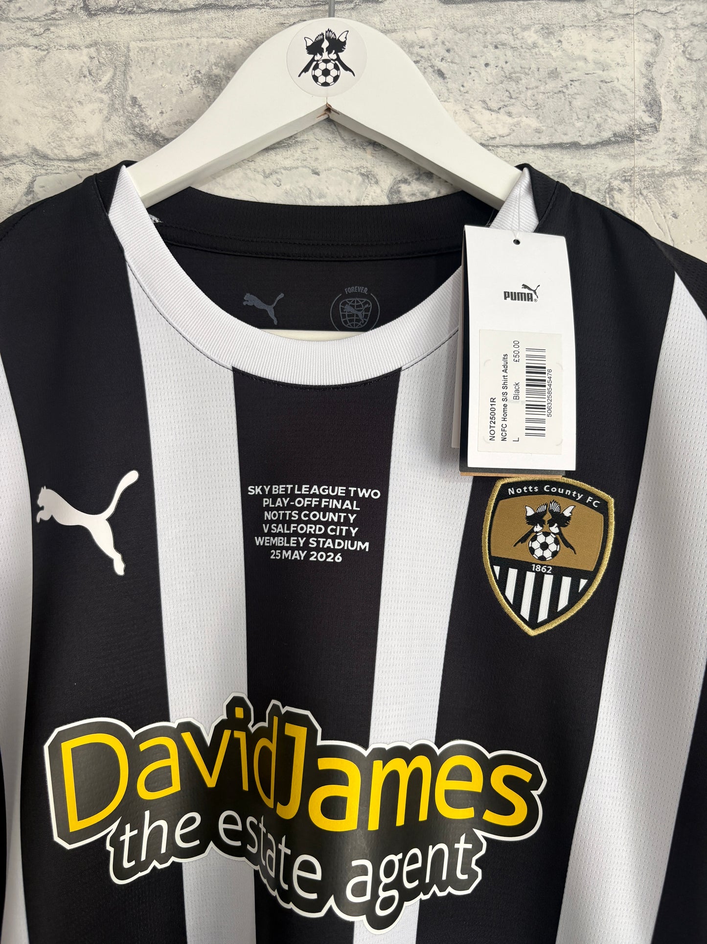 Notts County Home Shirt 2025 / 2026 Play Off Final Large