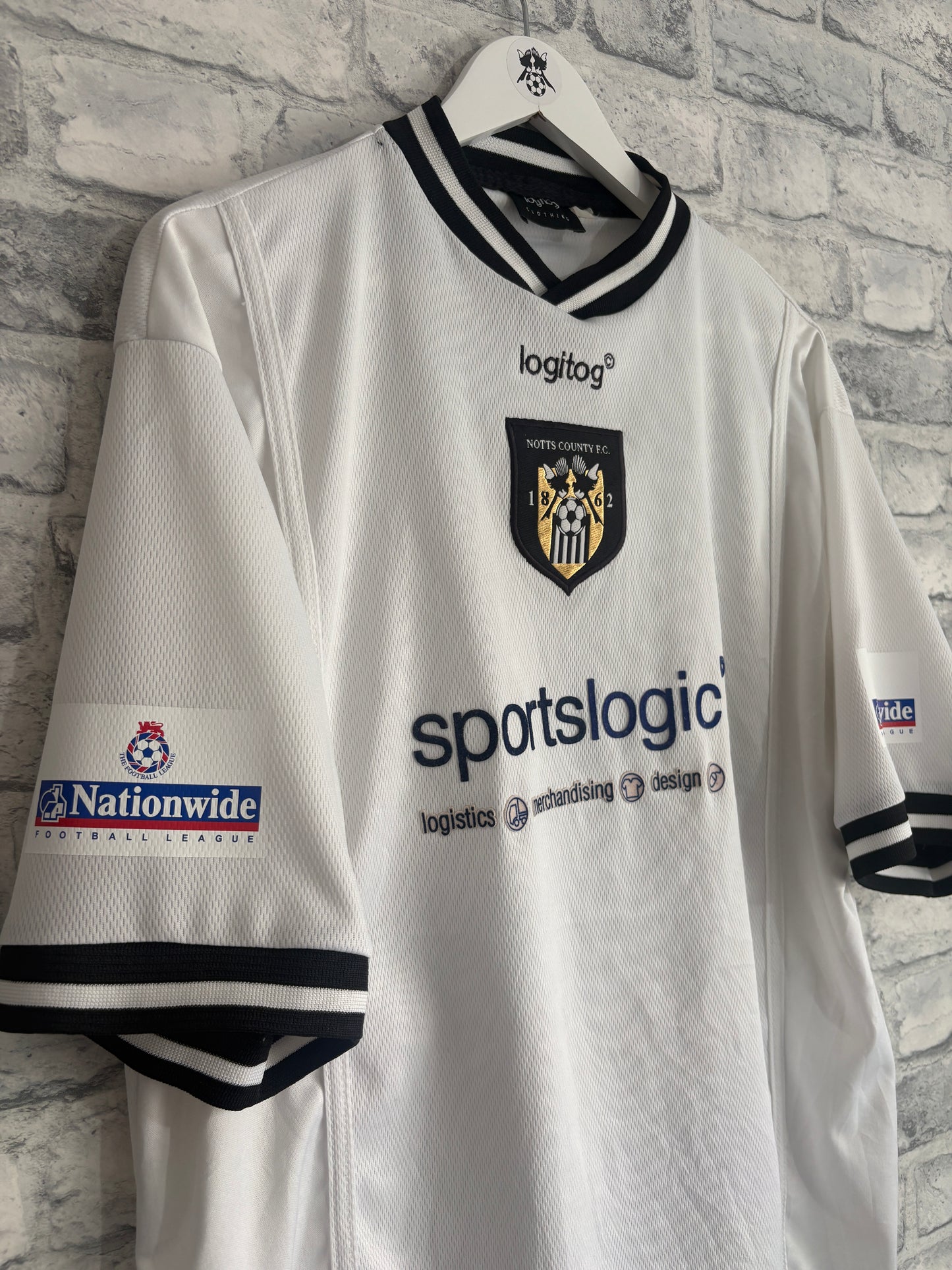 Notts County Away Shirt 2000 / 2001 Large FARRELL