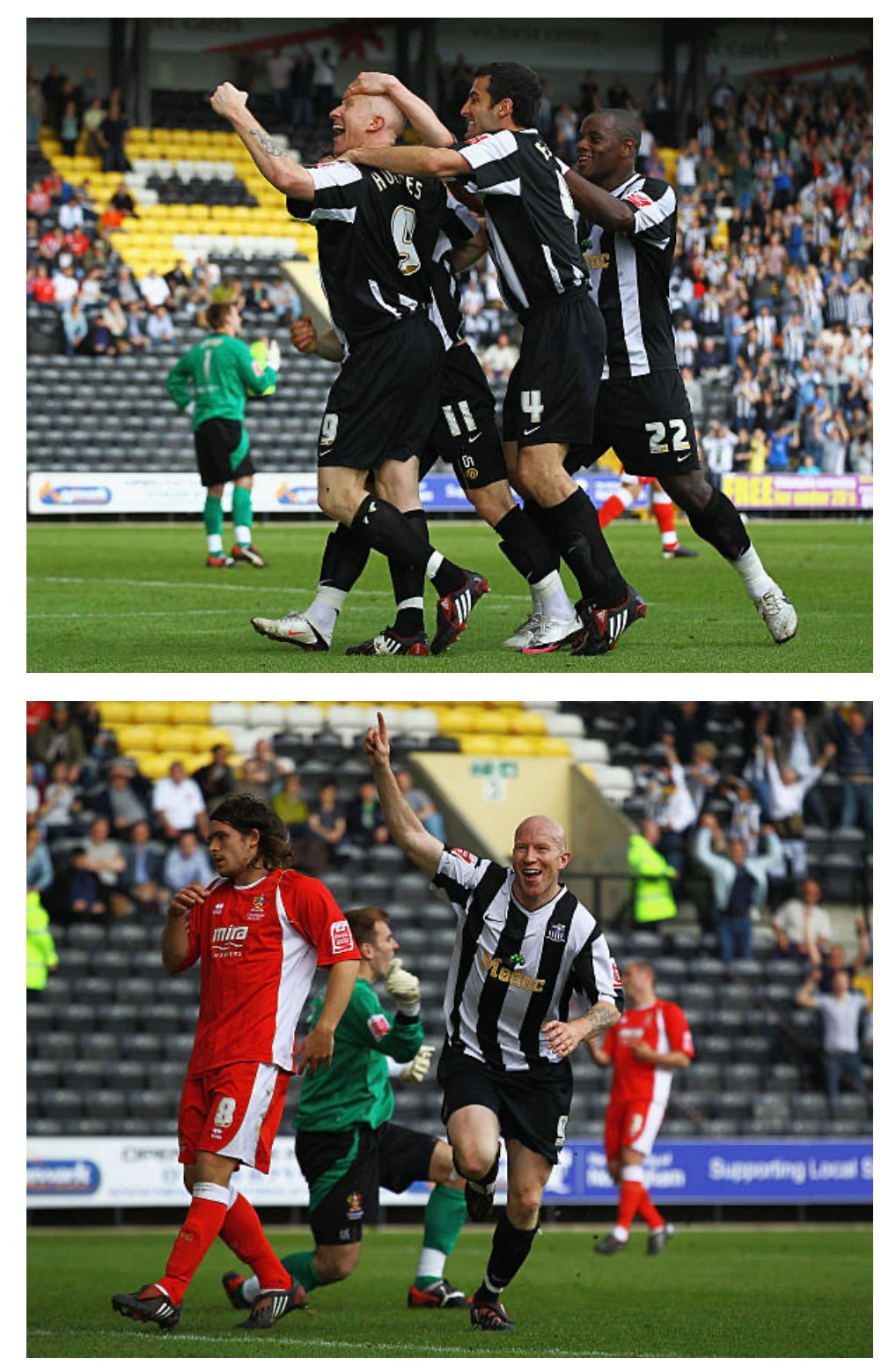 Notts County Home Shirt 2009 / 2010 Medium