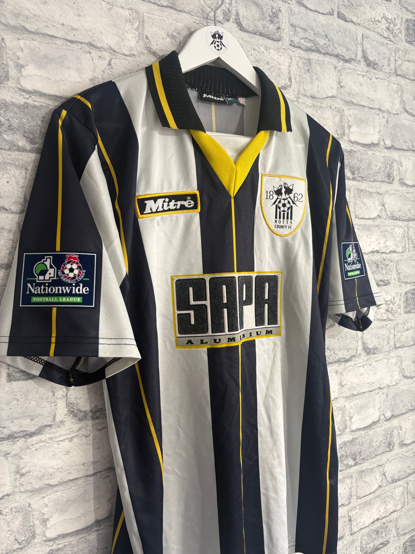 Notts County Home Shirt 1996 / 1997 Medium