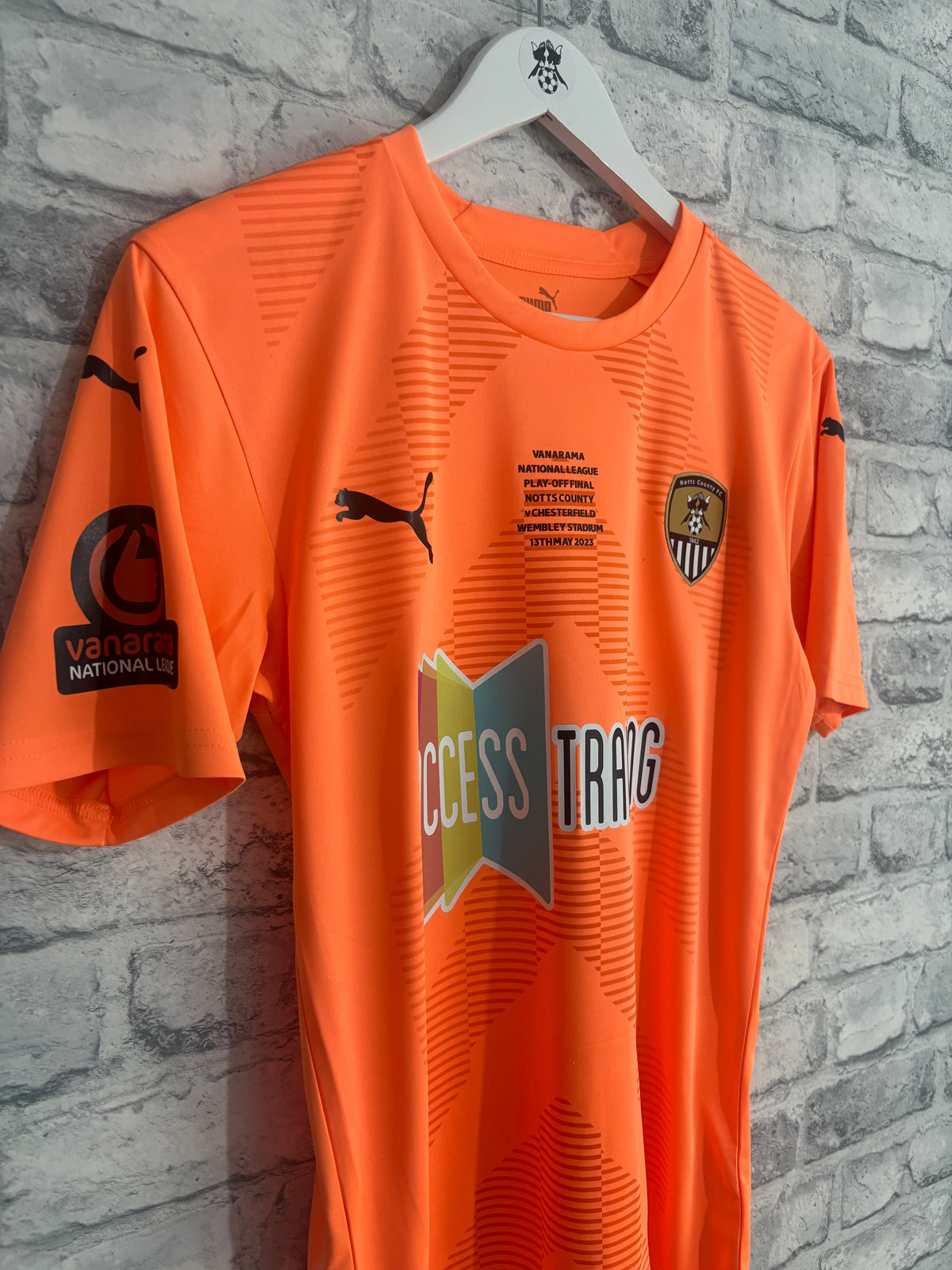 Notts County GK Goalkeeper Shirt 2022 / 2023 Play Off Final Medium
