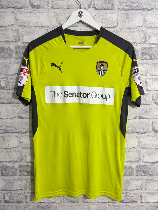 Notts County Away Shirt 2017 / 2018 Medium Match Worn Player Issue