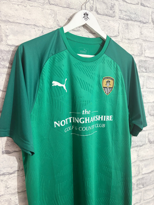 Notts County Puma Training T Shirt Green XL