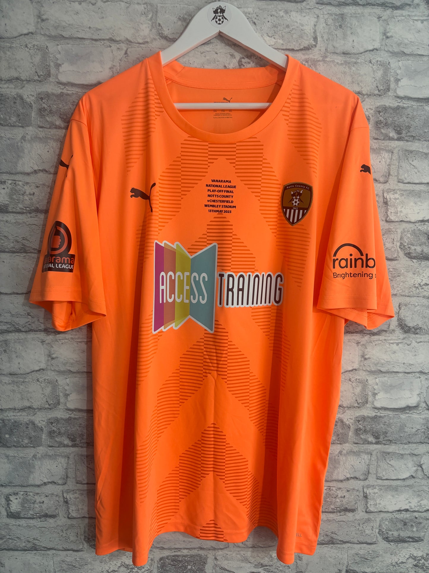 Notts County GK Goalkeeper Shirt 2022 / 2023 Play Off Final XXL