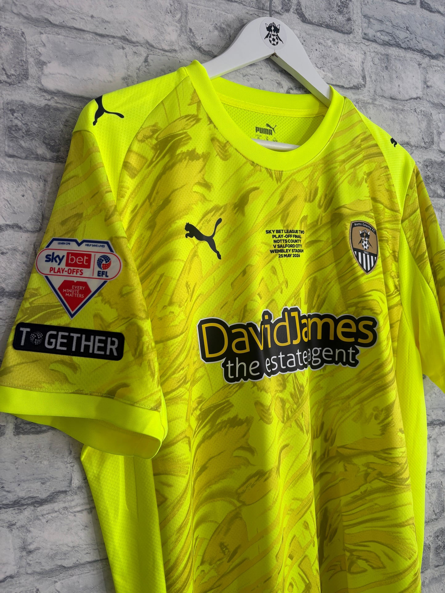 Notts County GK Goalkeeper Shirt 2025 / 2026 Play Off Final XL