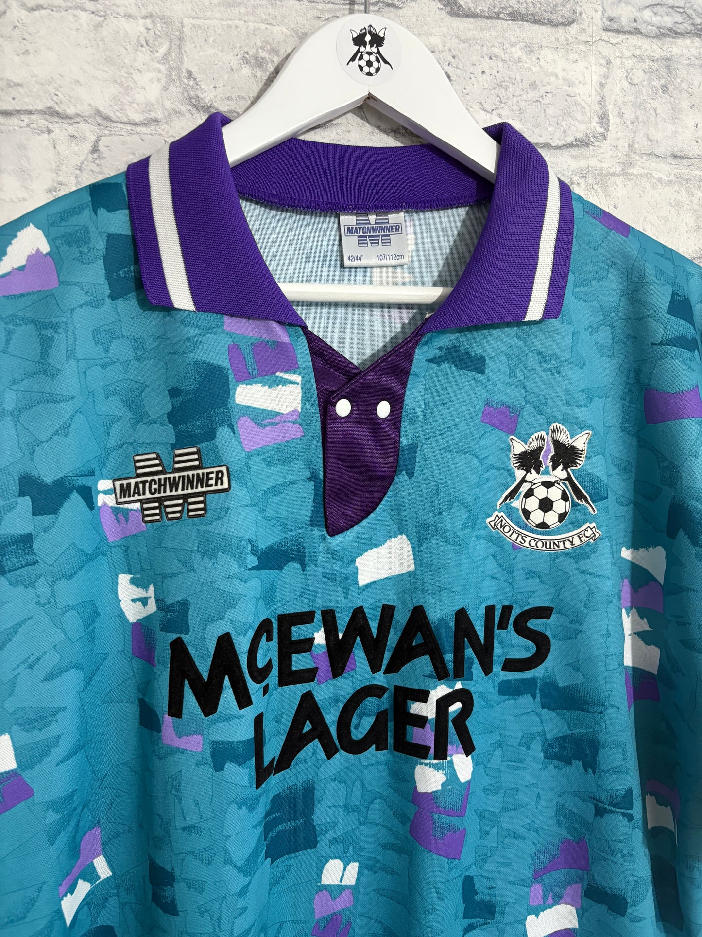 Notts County Away Shirt 1993 / 1994 Large
