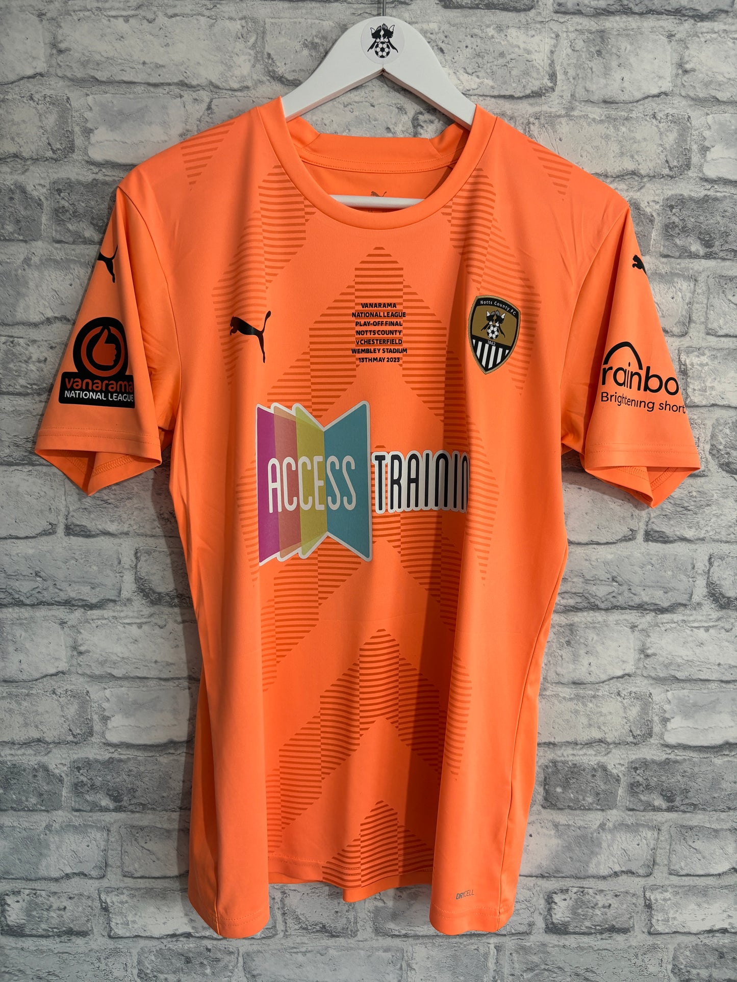 Notts County GK Goalkeeper Shirt 2022 / 2023 Play Off Final Medium