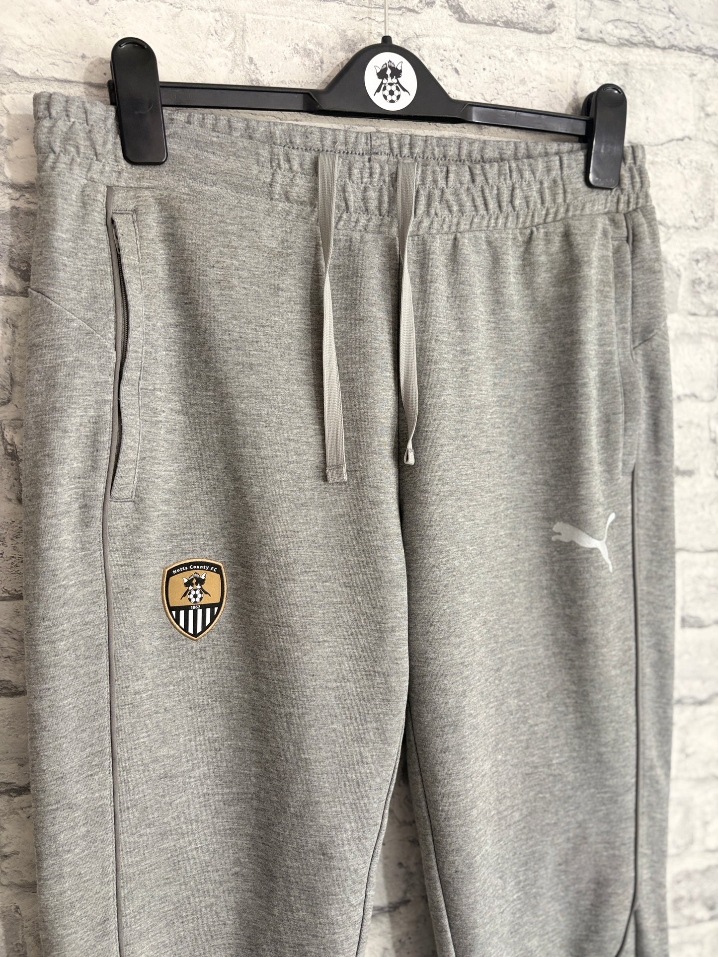 Notts County Puma Joggers Grey Large