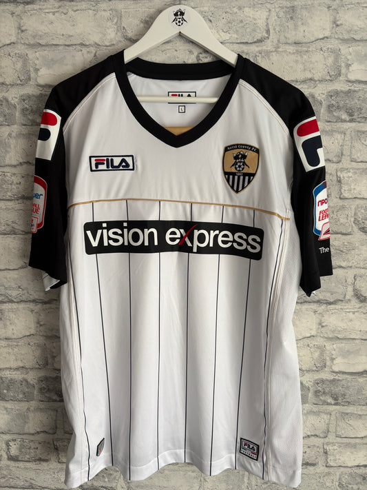 Notts County Home Shirt 2011 / 2012 Large Match Worn Player Issue