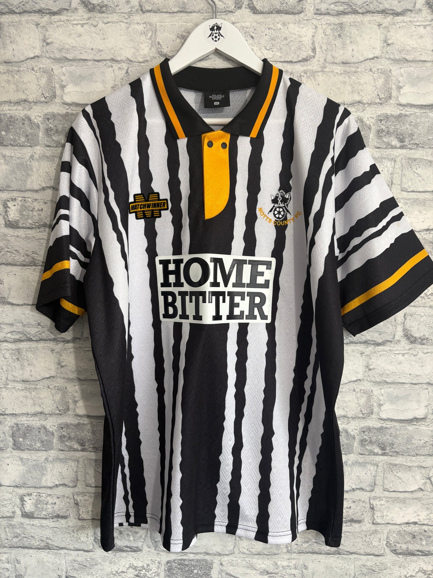 Notts County Home Shirt 1993 / 1994 XXL Official Reissue