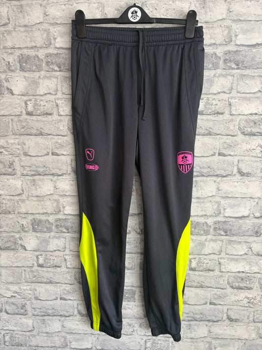 Notts County Puma King Tracksuit Bottoms Grey Medium