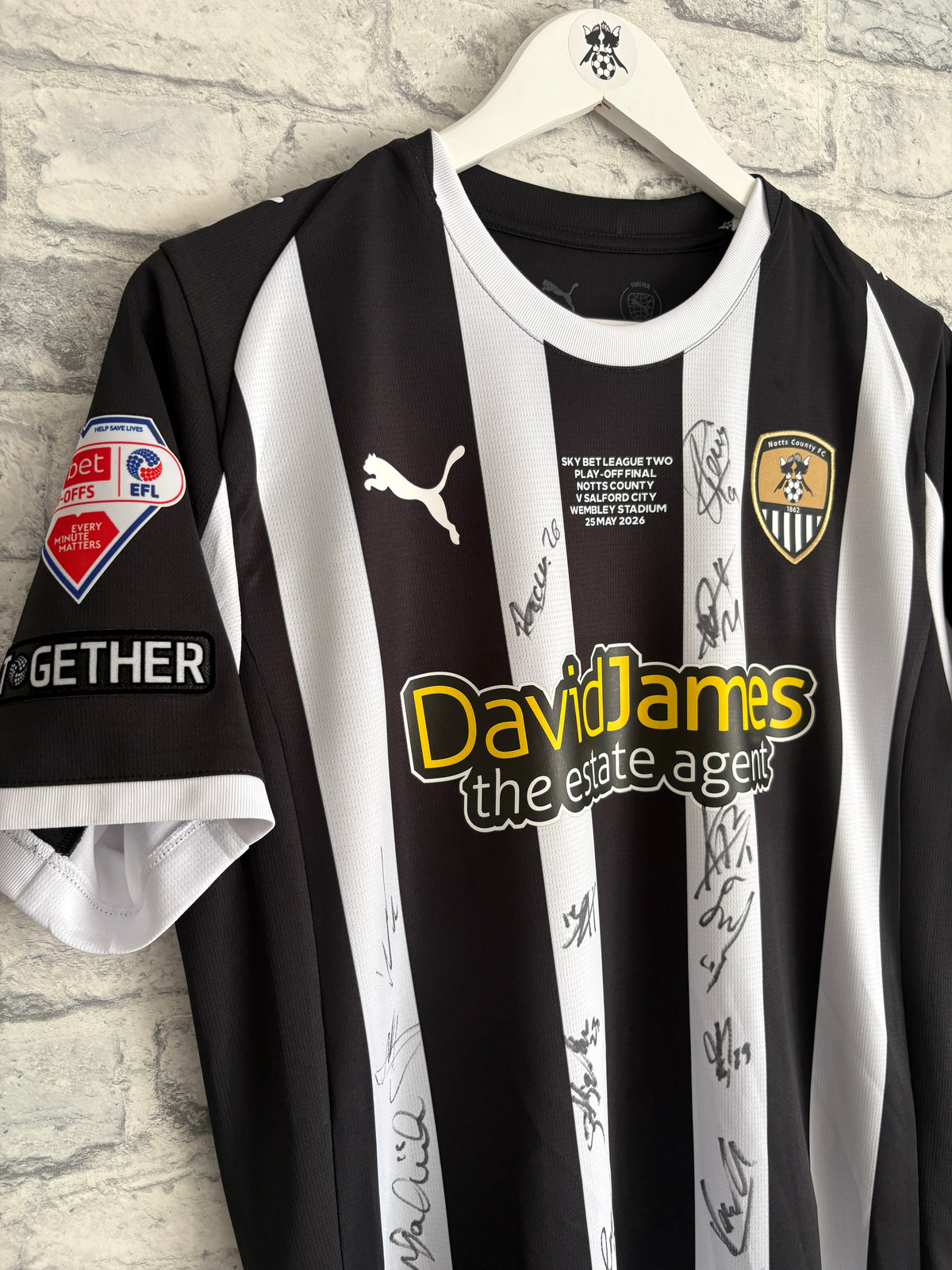 Notts County Home Shirt 2025 / 2026 Play Off Final Medium