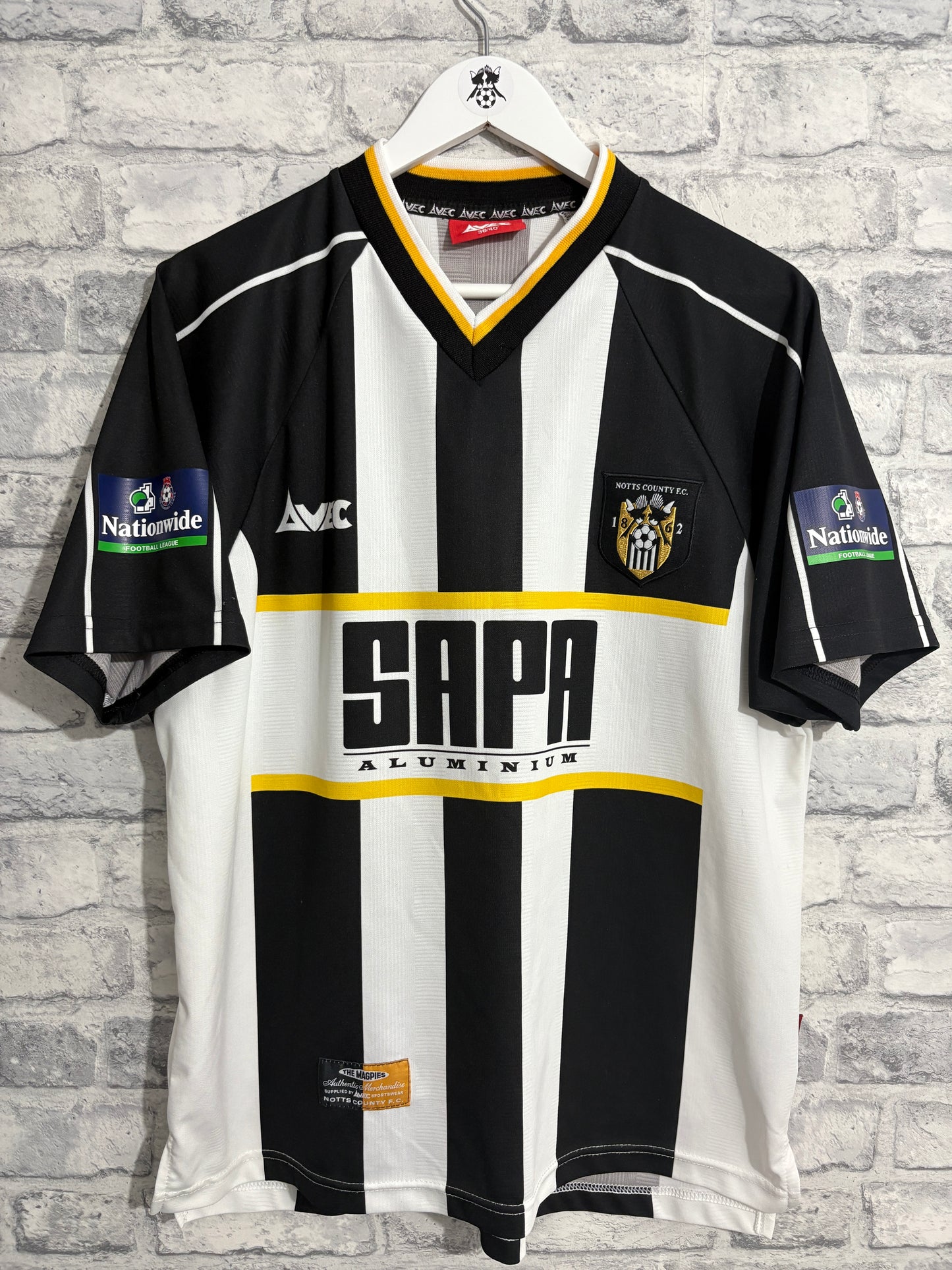 Notts County Home Shirt 1999 / 2000 Medium