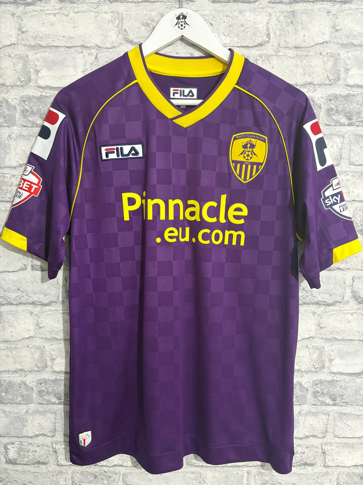 Notts County Away Shirt 2013 / 2014 Medium Match Worn Player Issue