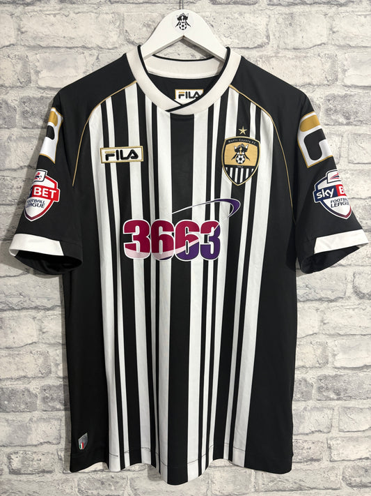 Notts County Home Shirt 2013 / 2014 Medium Match Worn Player Issue