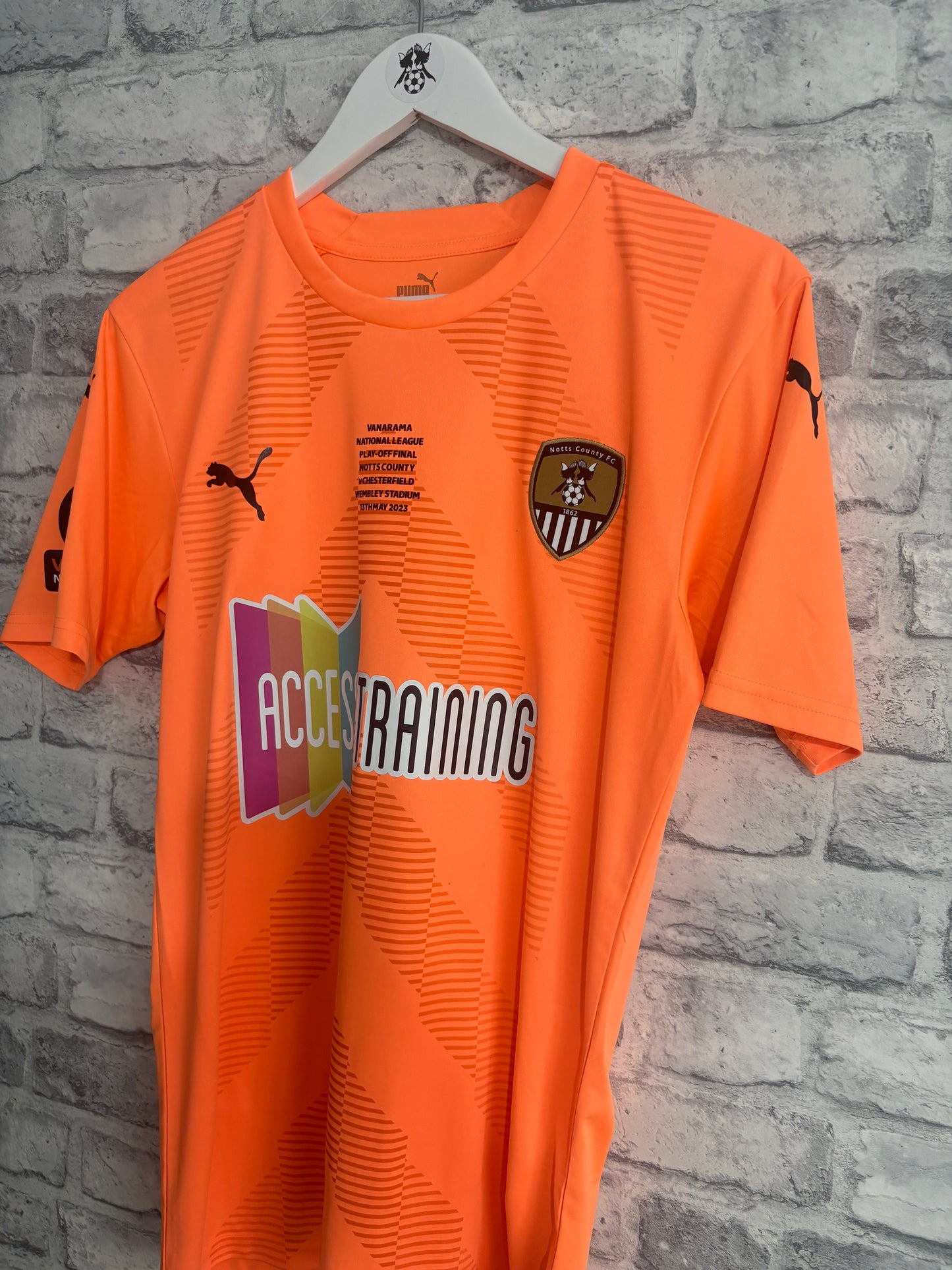 Notts County GK Goalkeeper Shirt 2022 / 2023 Play Off Final Medium