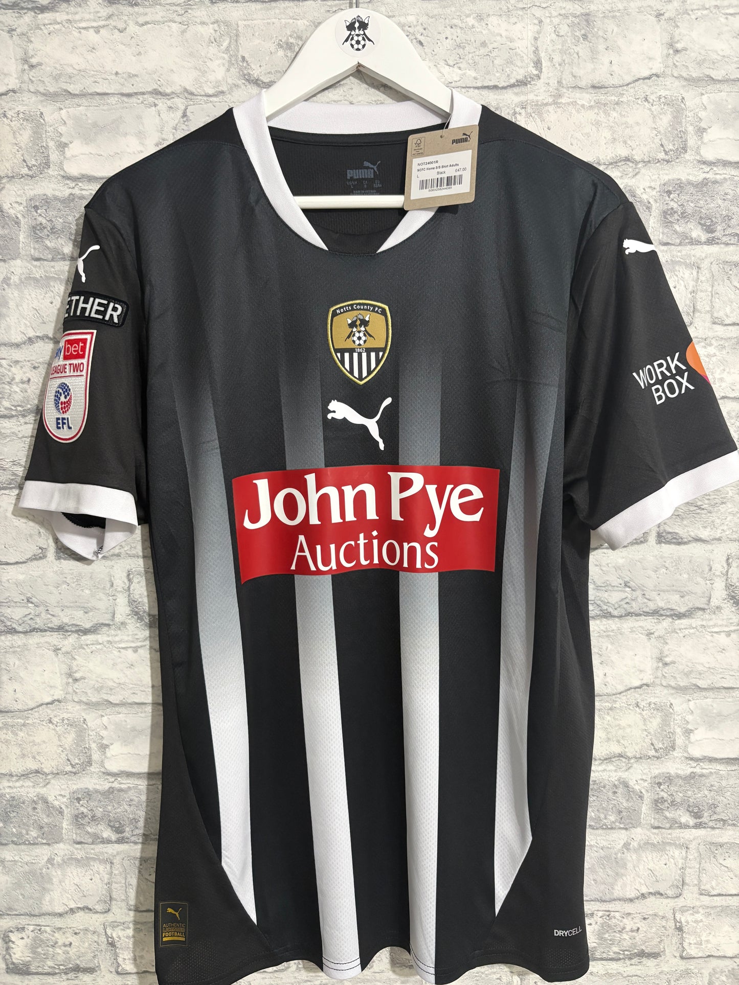 Notts County Home Shirt 2024 / 2025 Large (New)