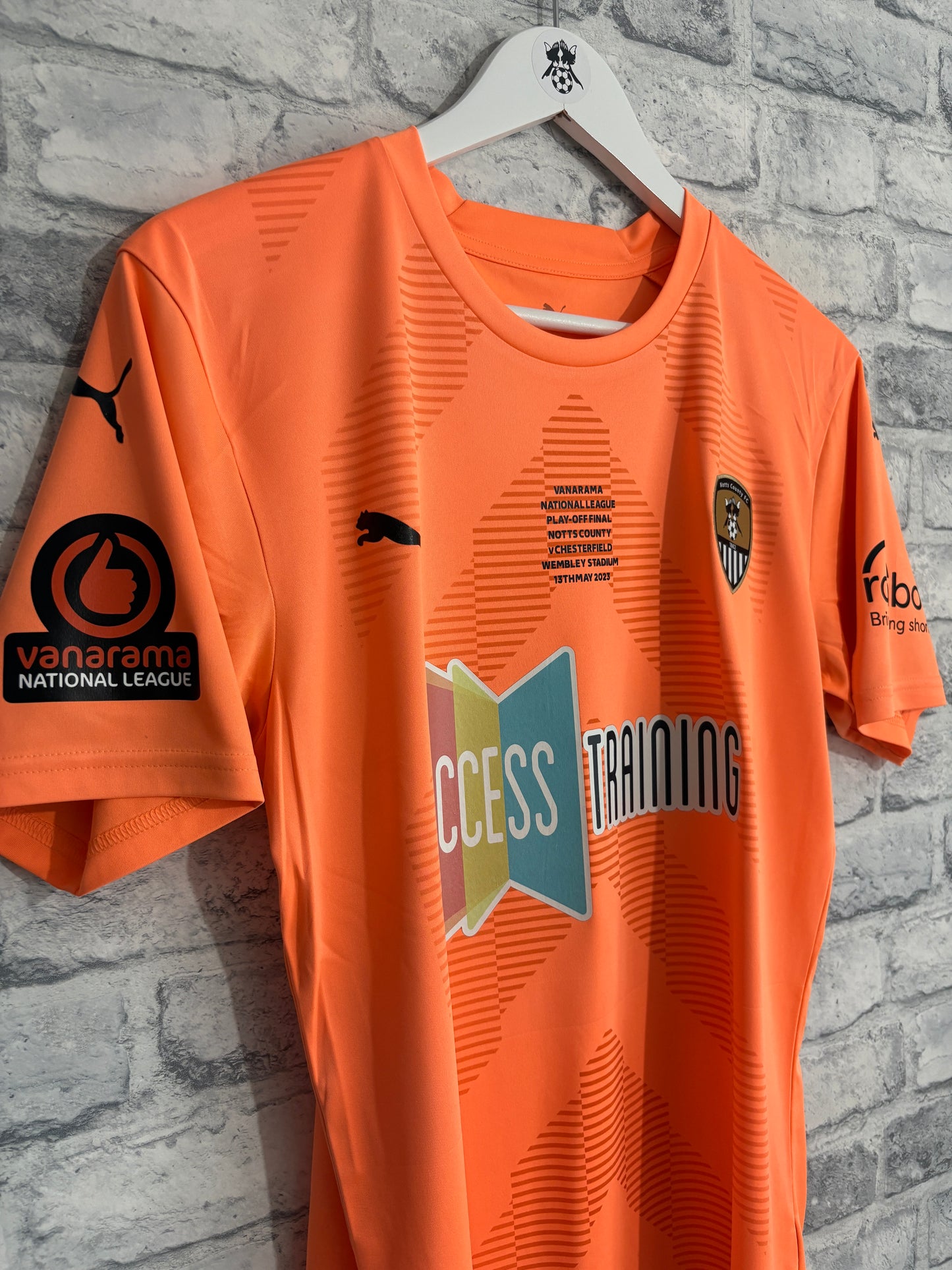 Notts County GK Goalkeeper Shirt 2022 / 2023 Play Off Final Medium