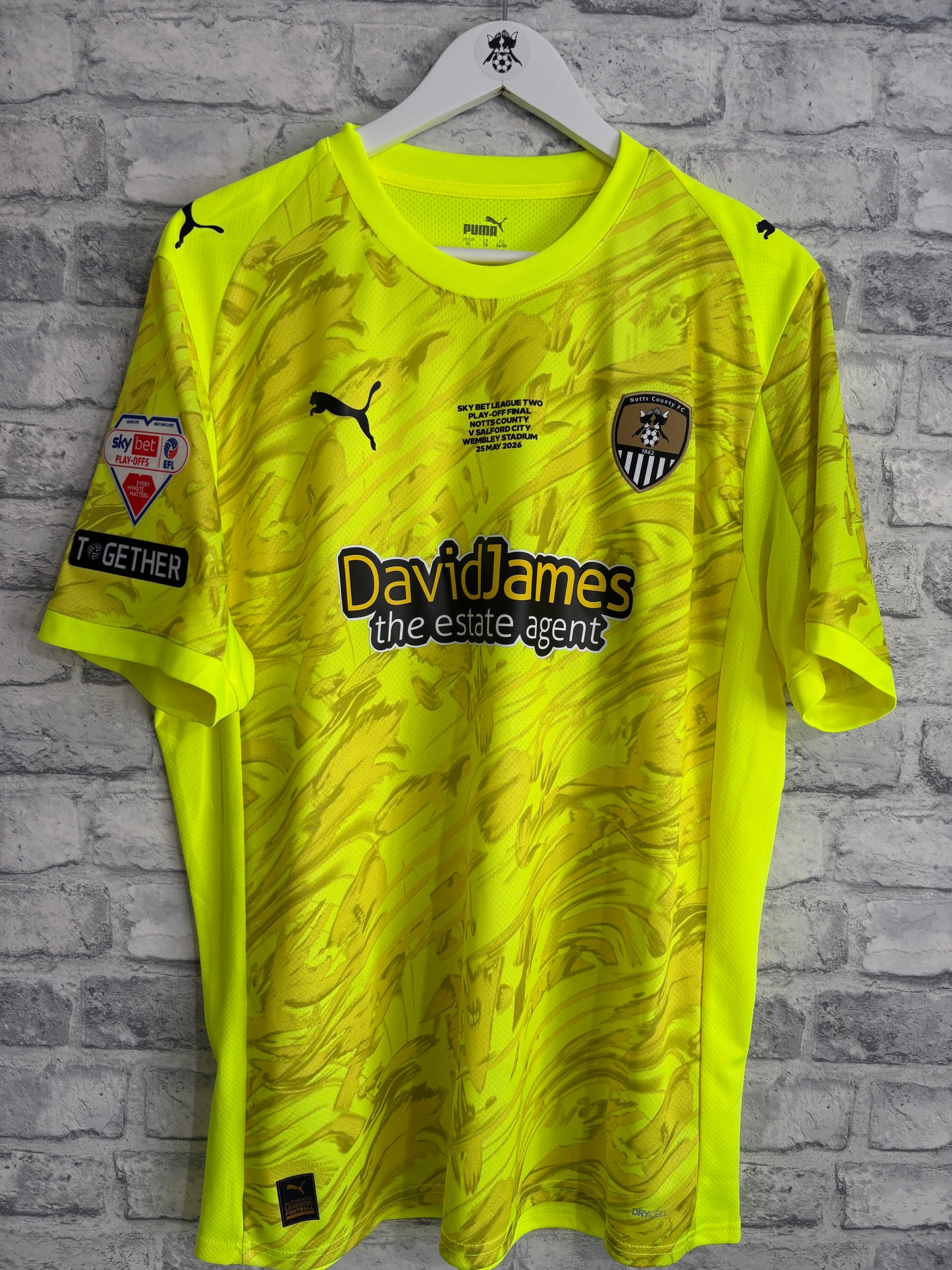 Notts County GK Goalkeeper Shirt 2025 / 2026 Play Off Final XL
