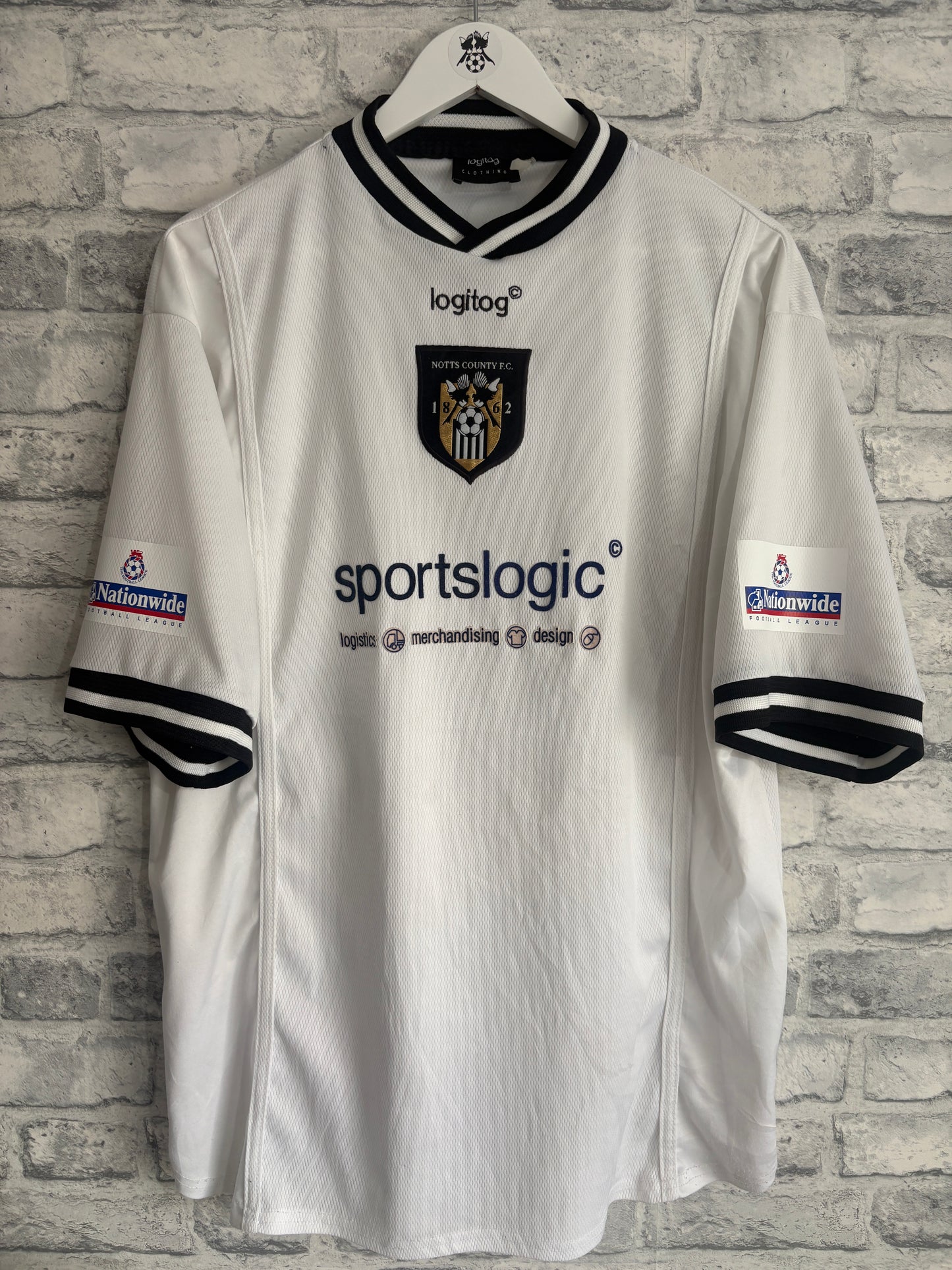 Notts County Away Shirt 2000 / 2001 Large FARRELL