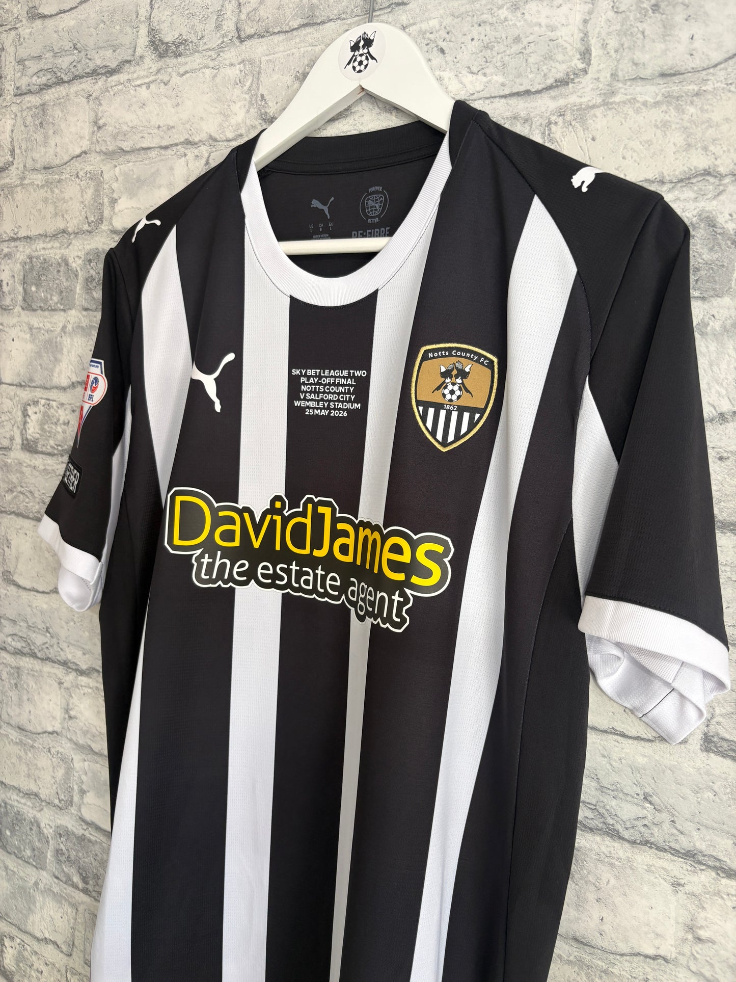 Notts County Home Shirt 2025 / 2026 Play Off Final Large