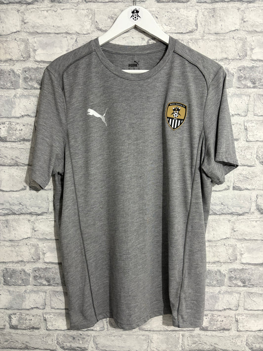 Notts County Puma Training T Shirt Grey Medium