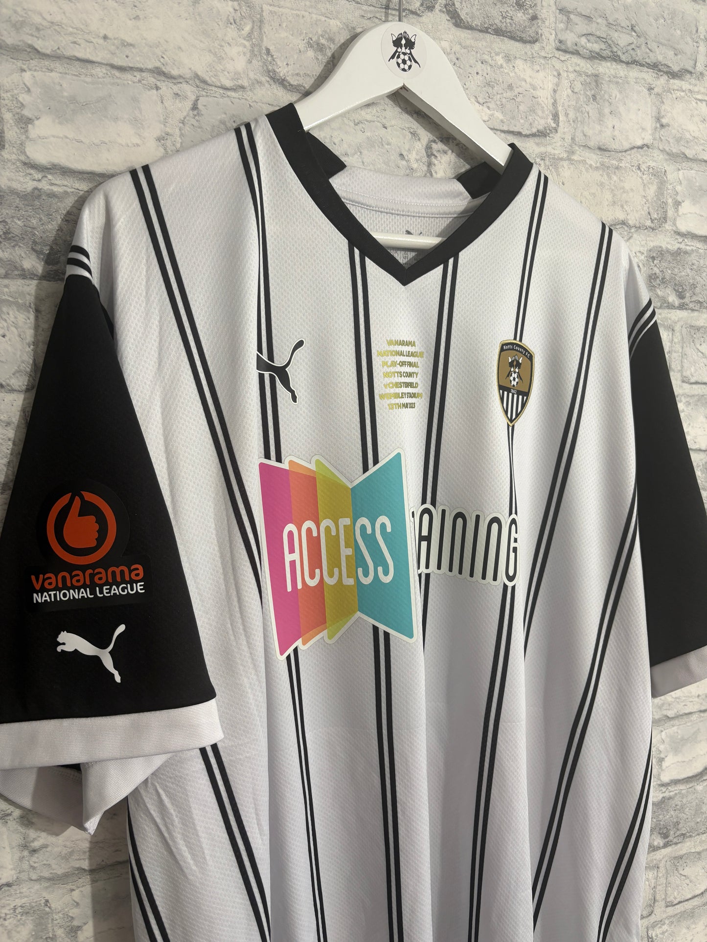 Notts County Home Shirt 2022 / 2023 Play Off Final Wembley 4XL