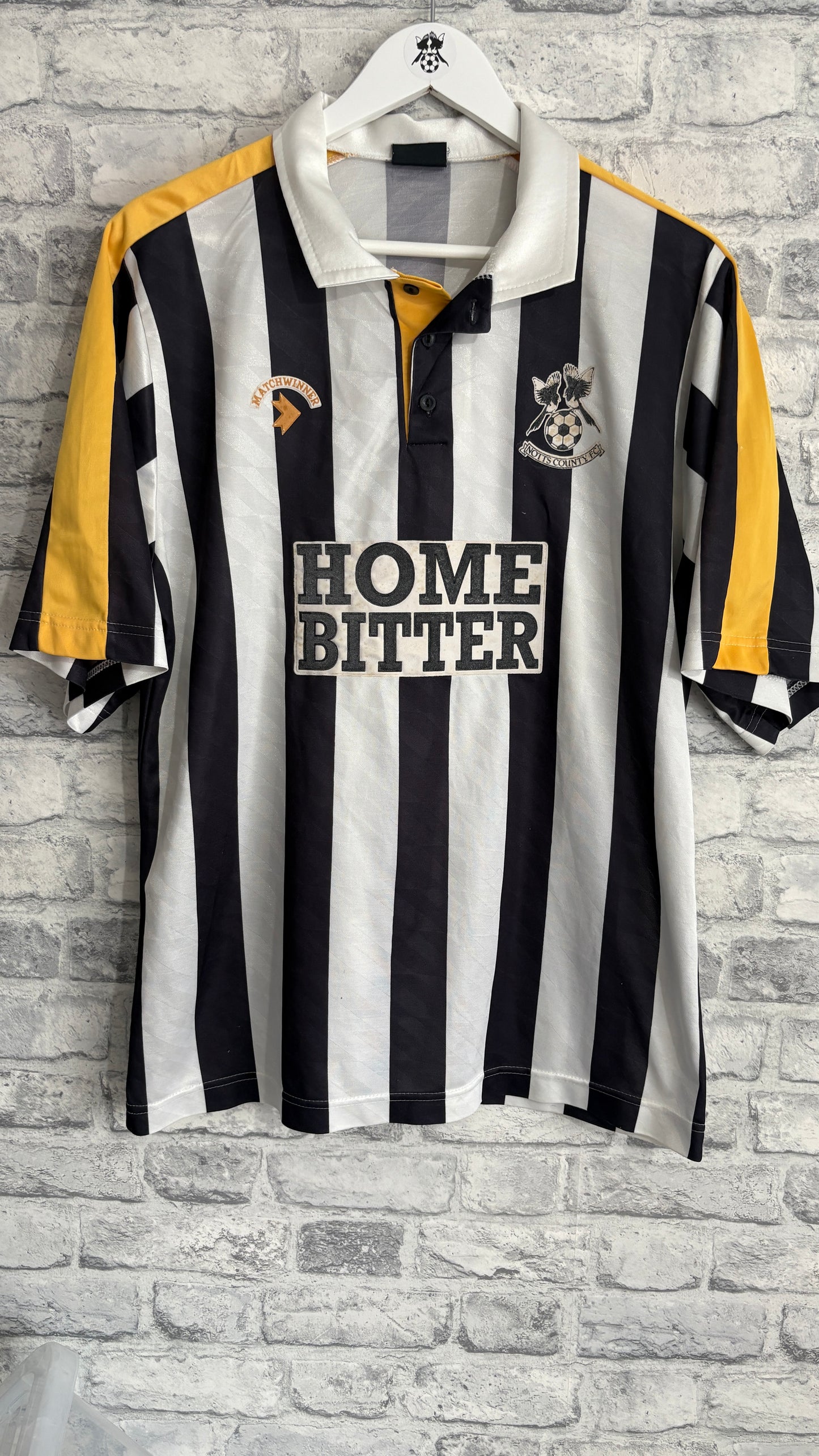Notts County Home Shirt 1989 / 1991 Large