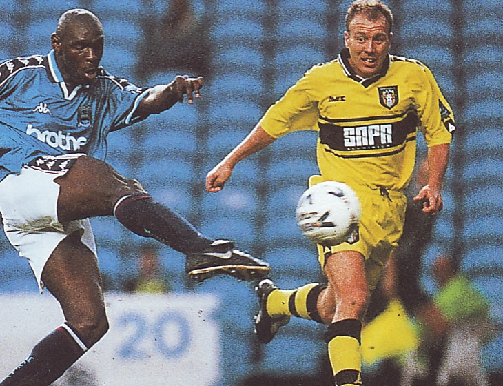 Notts County Away Shirt 1998 Champions Edition Small
