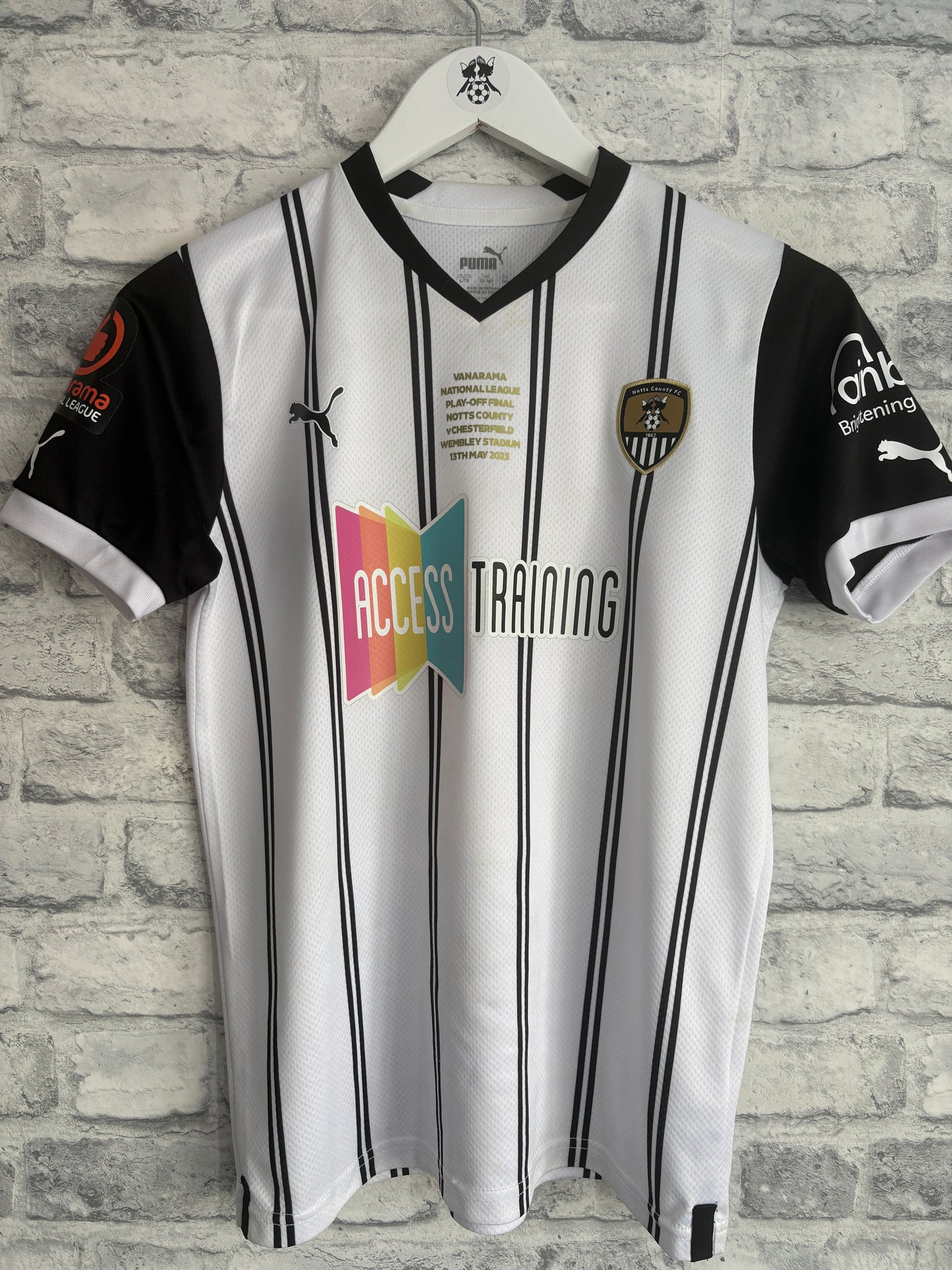 Notts County Home Shirt 2022 / 2023 Play Off Final Wembley Youth