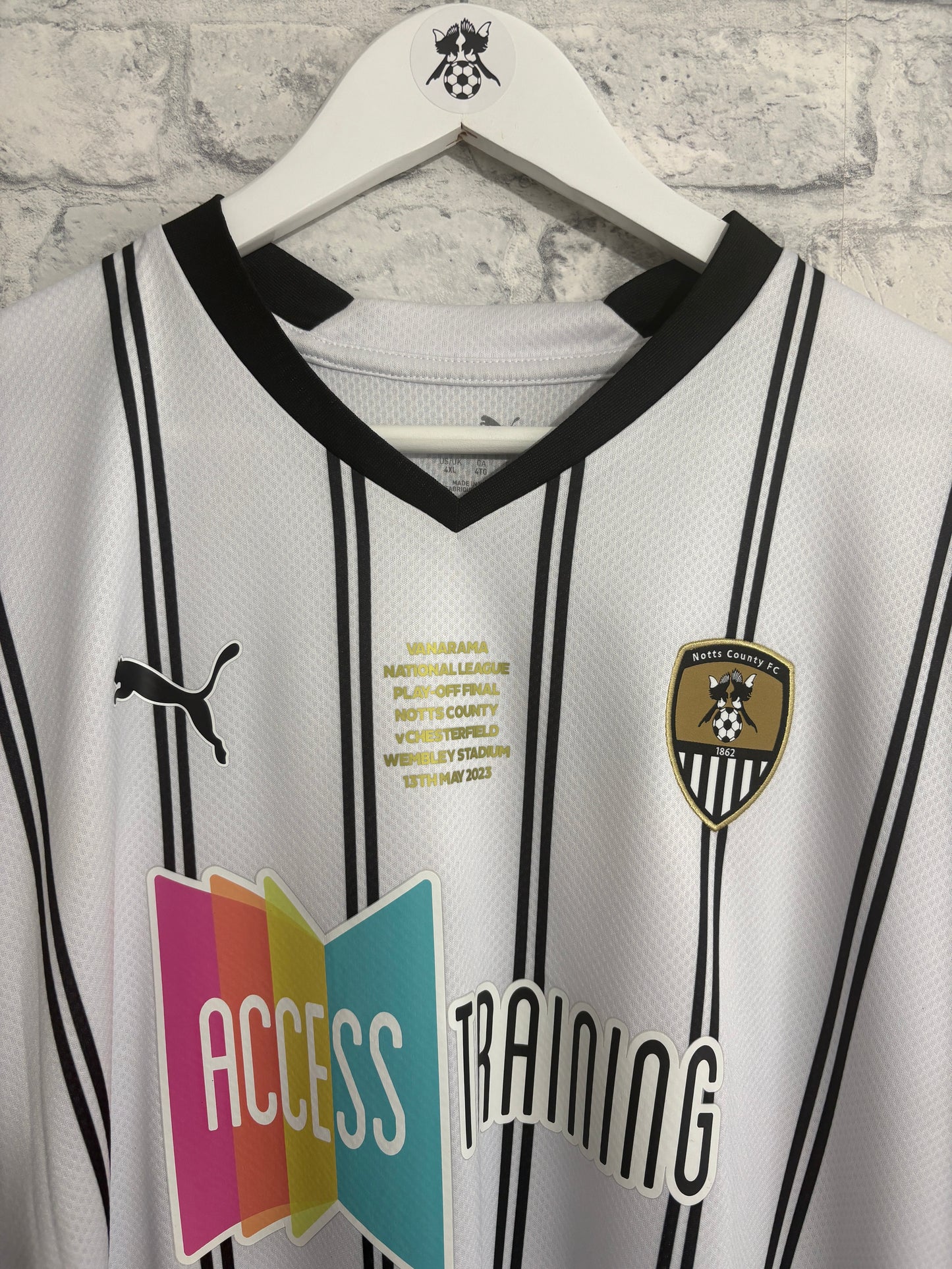 Notts County Home Shirt 2022 / 2023 Play Off Final Wembley 4XL
