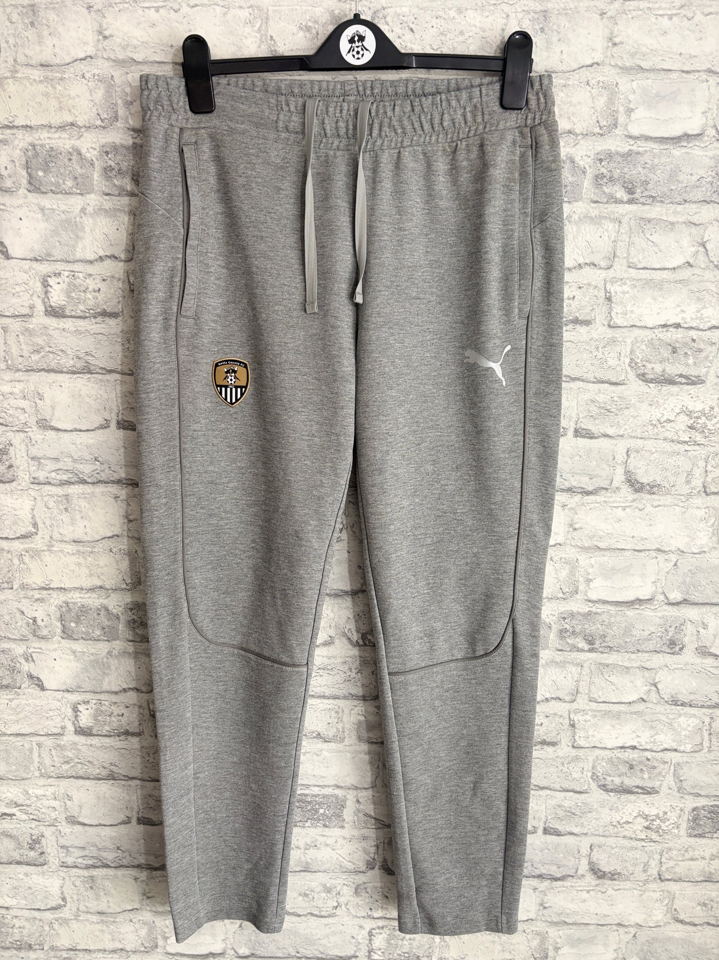 Notts County Puma Joggers Grey Large