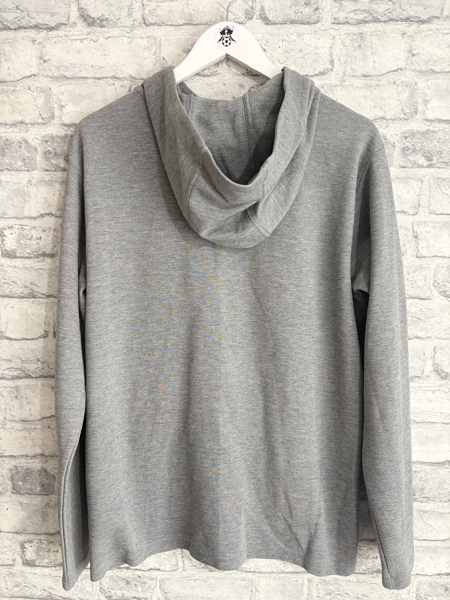 Notts County Puma Hoodie Sweatshirt Grey Medium