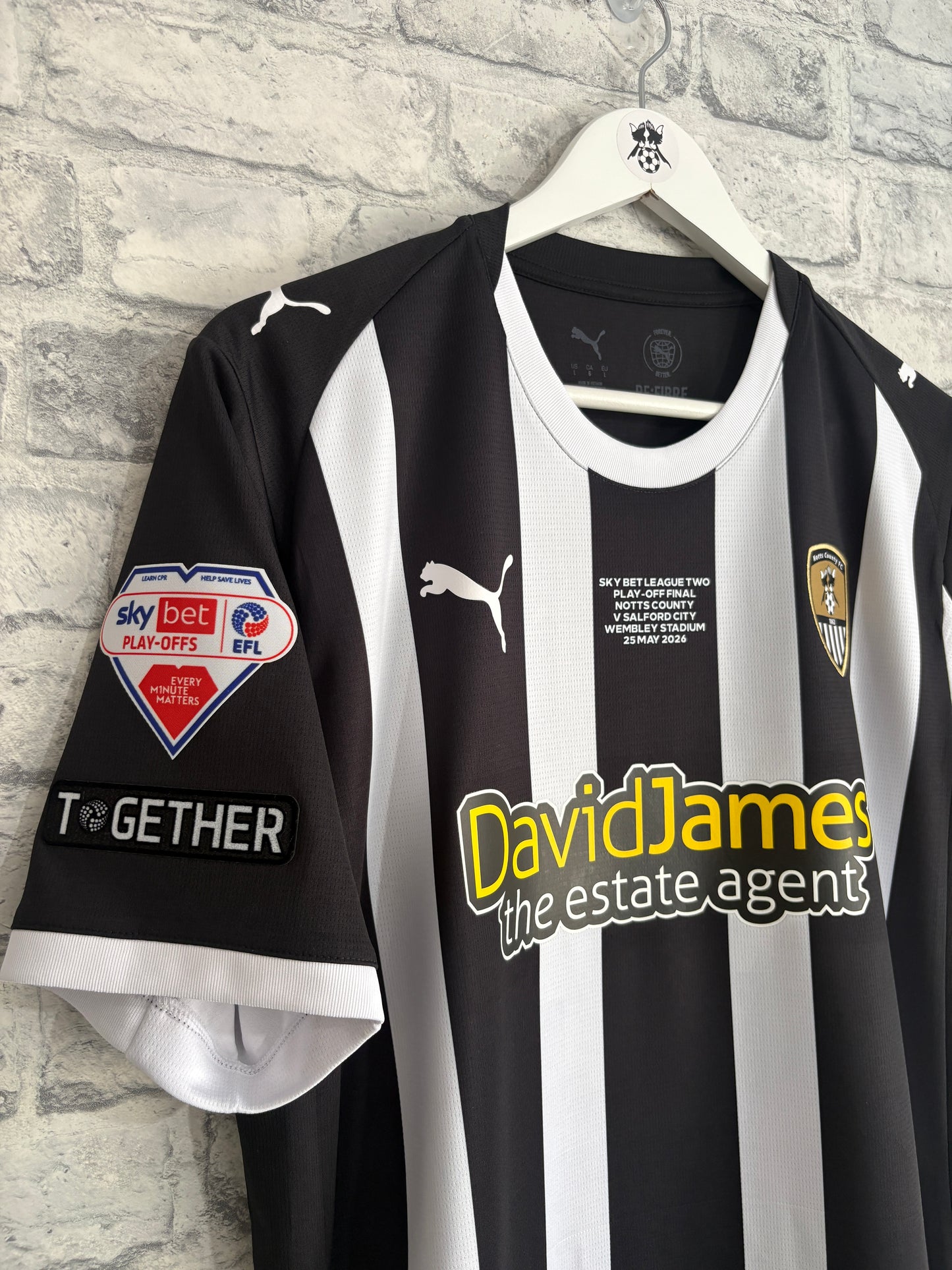 Notts County Home Shirt 2025 / 2026 Play Off Final Large