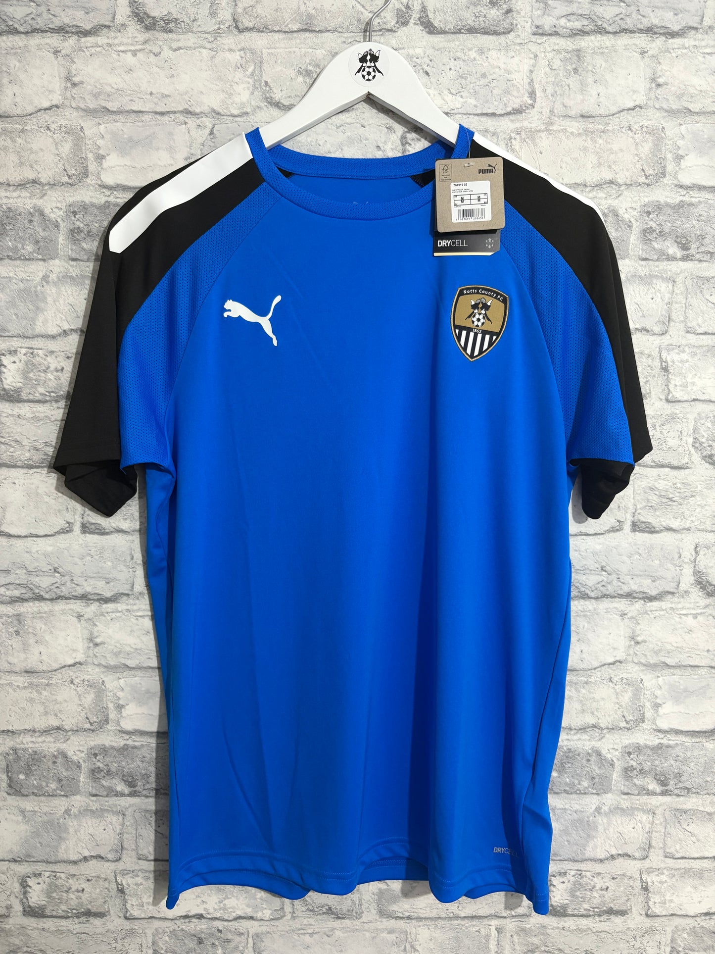 Notts County Puma Training T Shirt Blue Medium (New)