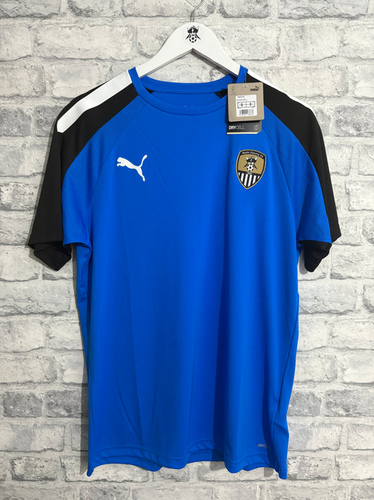 Notts County Puma Training T Shirt Blue Medium (New)