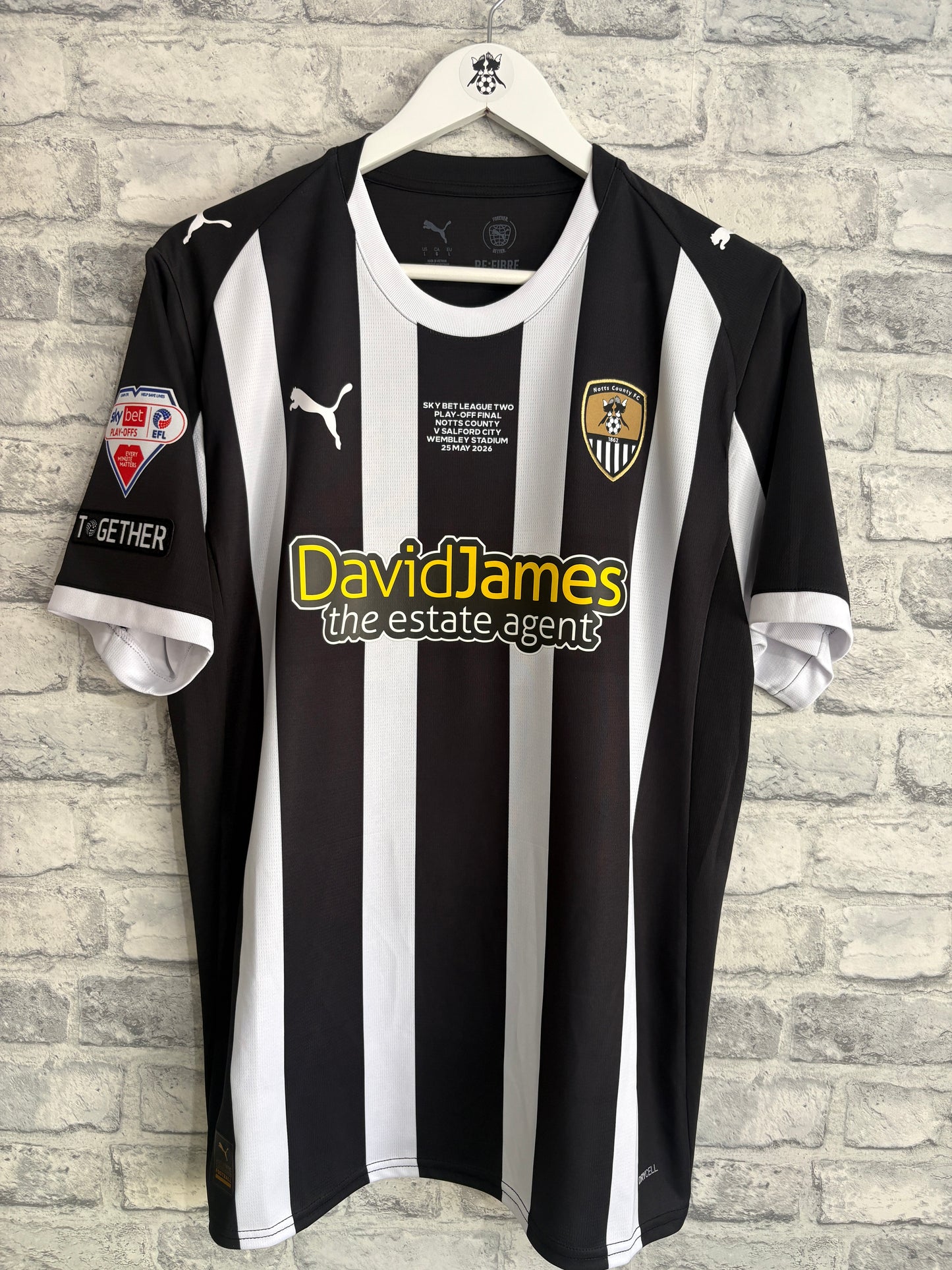 Notts County Home Shirt 2025 / 2026 Play Off Final Large