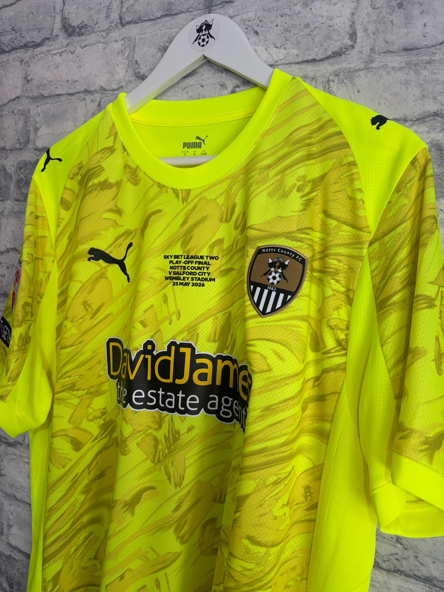 Notts County GK Goalkeeper Shirt 2025 / 2026 Play Off Final XL