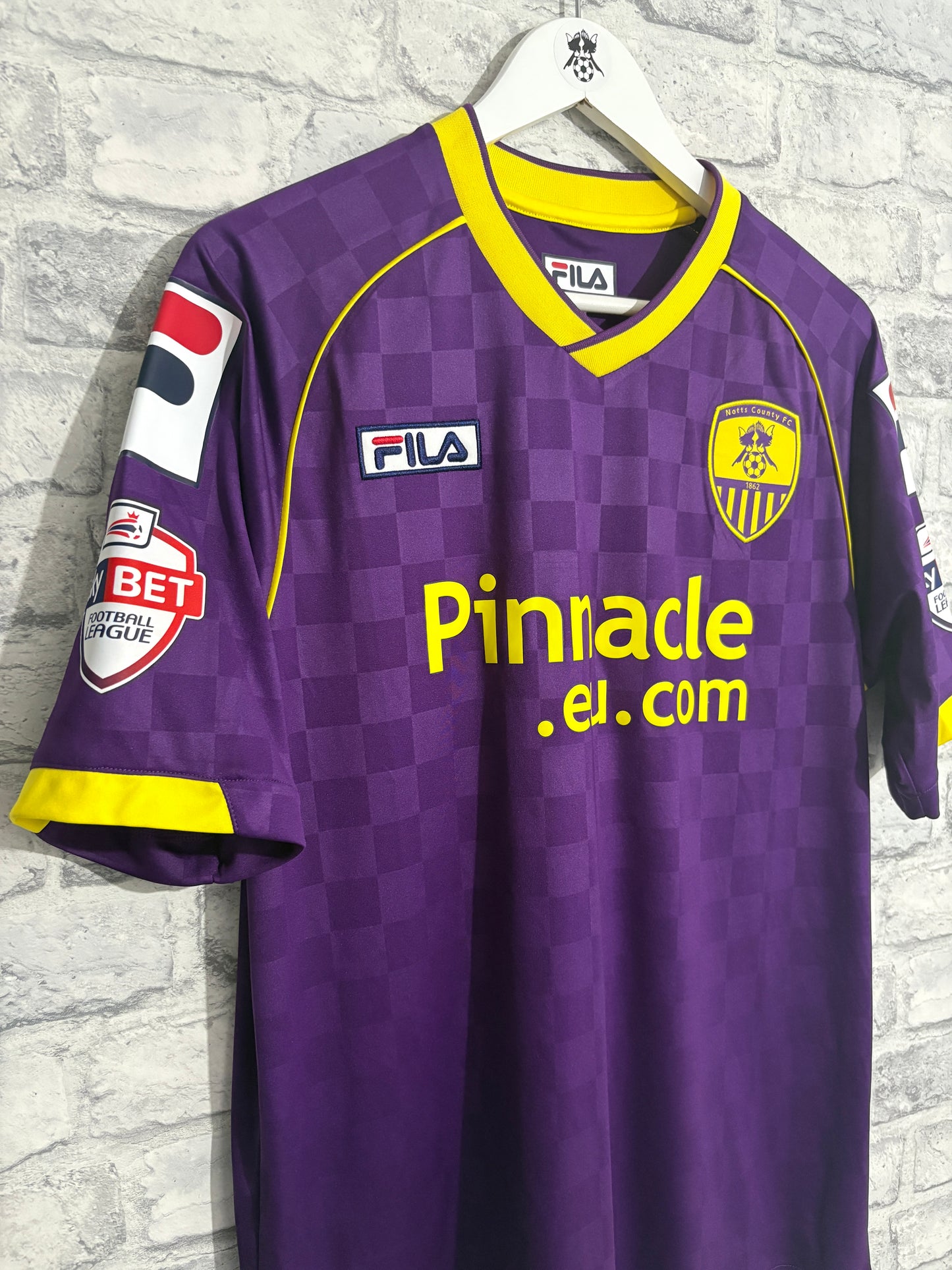 Notts County Away Shirt 2013 / 2014 Medium Match Worn Player Issue