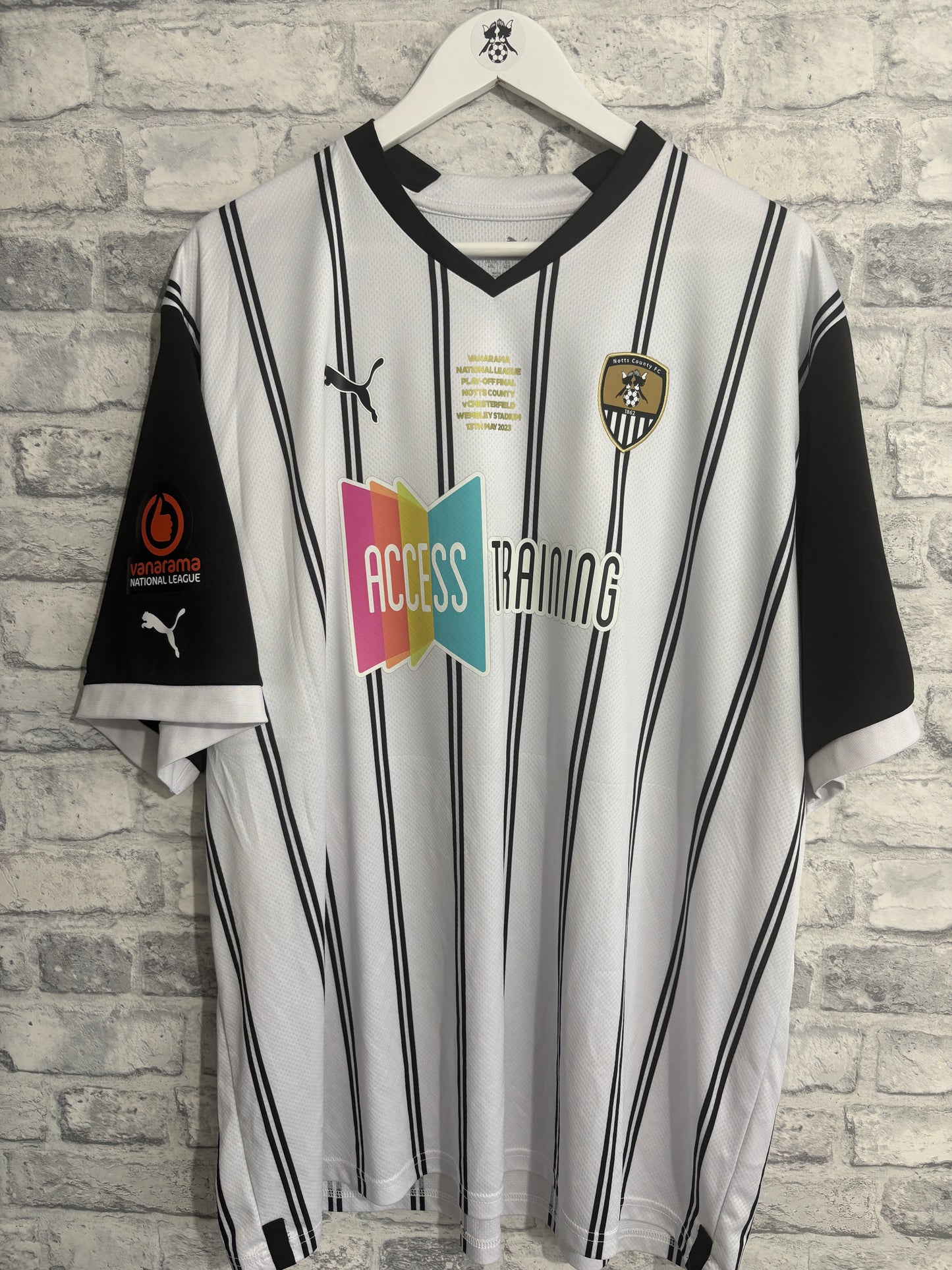 Notts County Home Shirt 2022 / 2023 Play Off Final Wembley 4XL