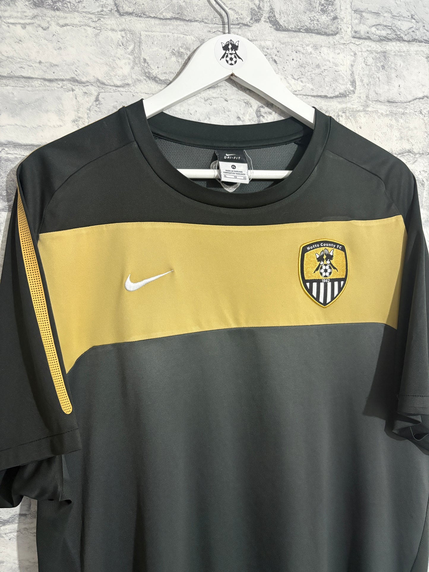 Notts County Nike Training T Shirt Black XL