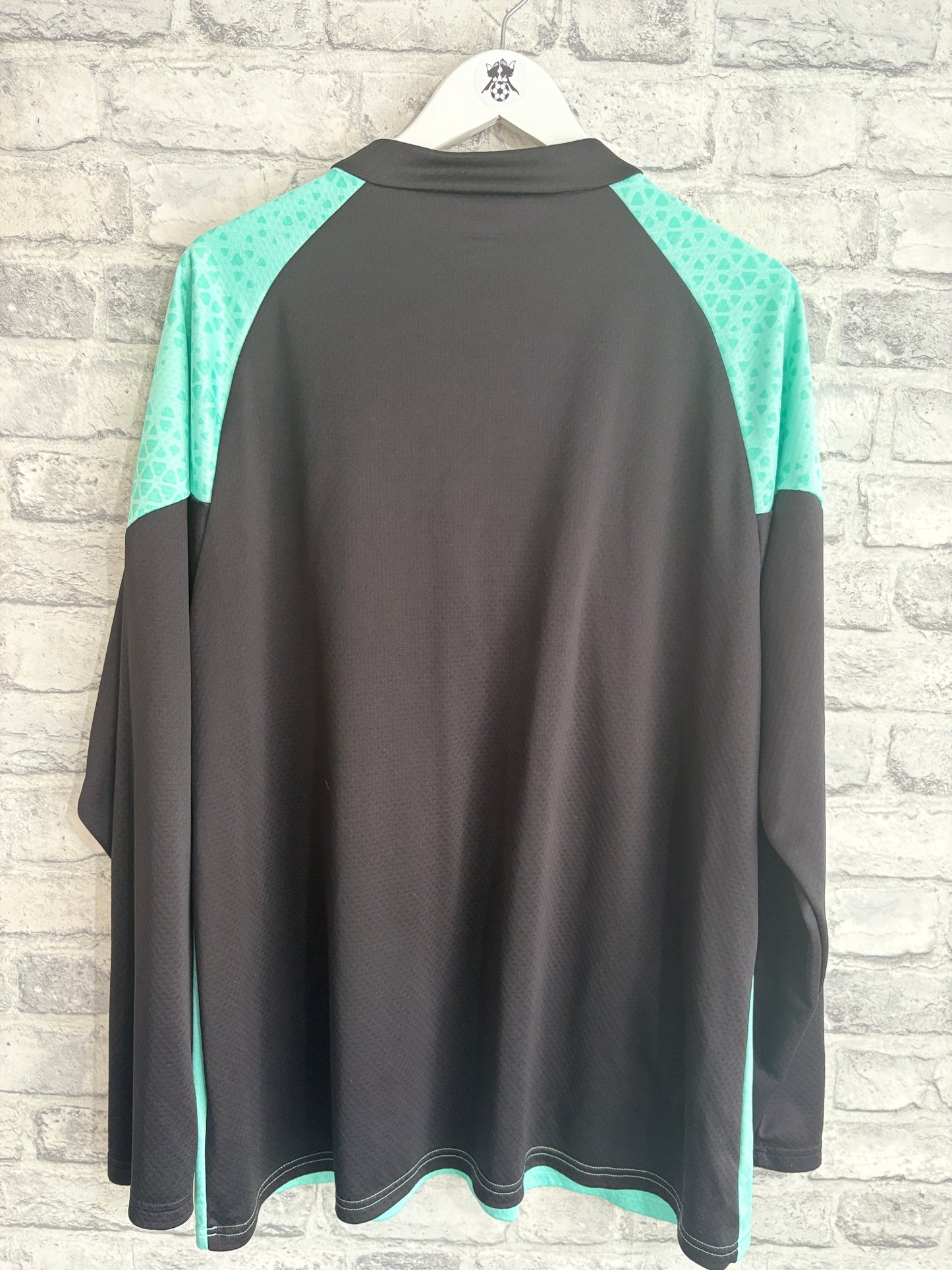 Notts County Puma 1/4 Zip Sweatshirt Mint Green XXL