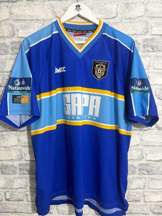 Notts County Away Shirt 1999 / 2000 XL