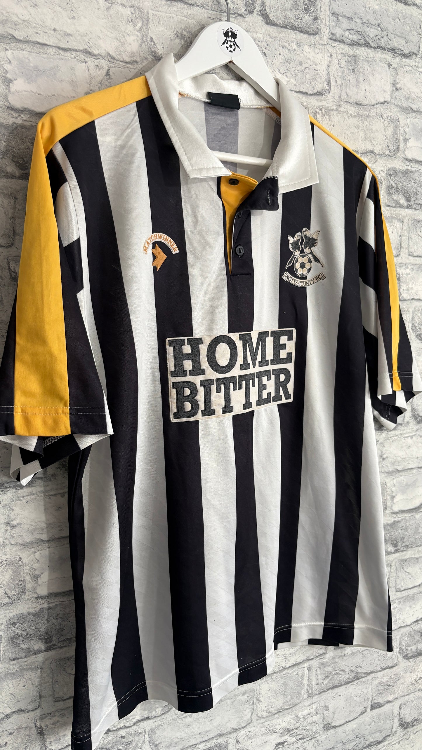 Notts County Home Shirt 1989 / 1991 Large