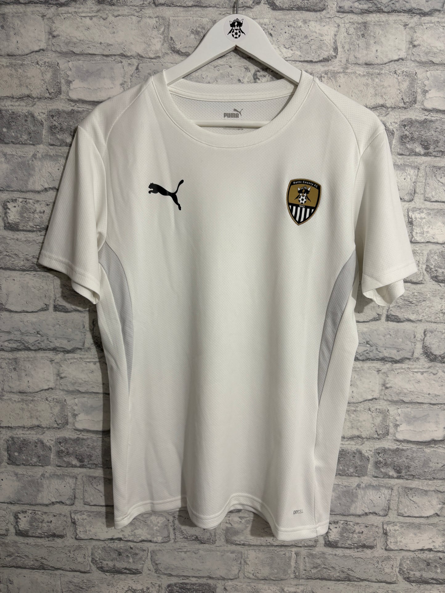 Notts County Puma Training T Shirt White Medium