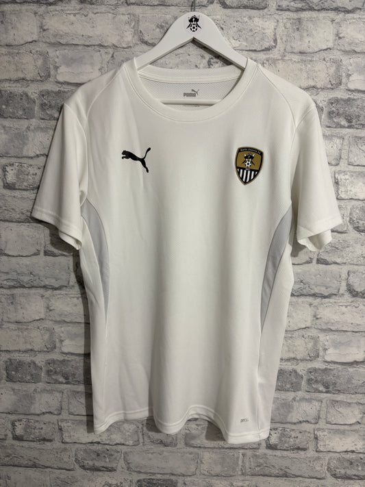 Notts County Puma Training T Shirt White Medium
